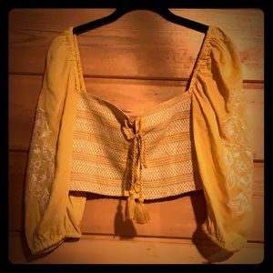 Peasant Embroidered Top
